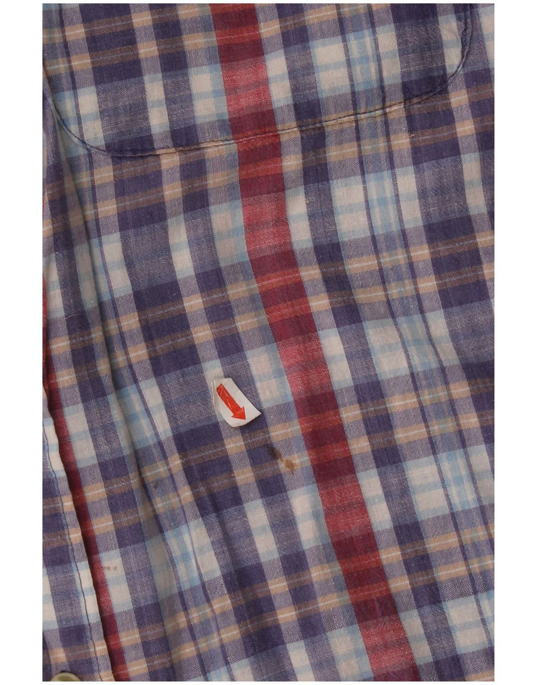 Fila Herren-Kurzarmhemd, mittelgroß, mehrfarbig, kariert, Baumwolle