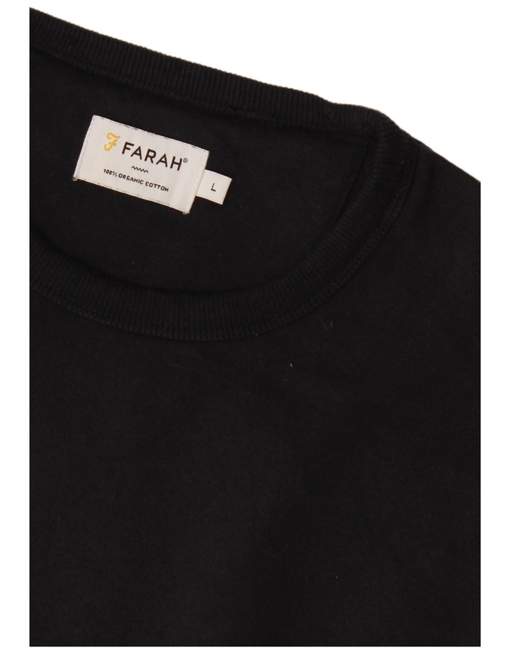 Farah Herren-Sweatshirt-Pullover, groß, marineblau, Baumwolle