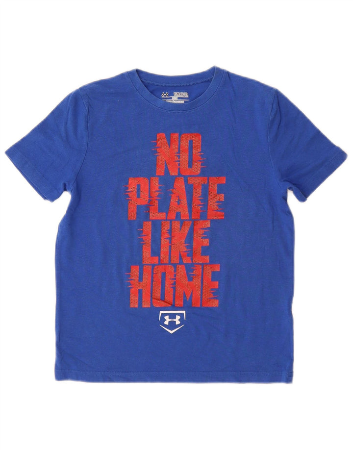 UNDER ARMOUR Heat Gear Grafik-T-Shirt für Jungen, 7–8 Jahre, Größe S, Blau