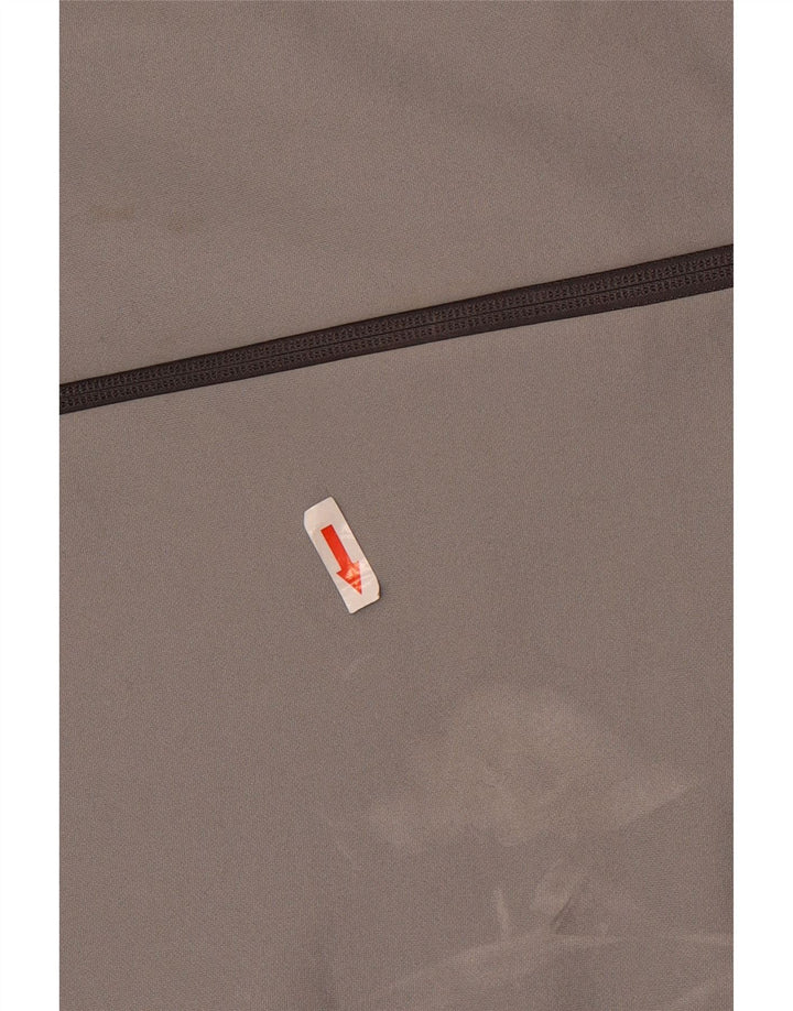 Berghaus Herren-Kapuzenpullover mit Reißverschluss, mittelgrau, Farbblock-Polyester