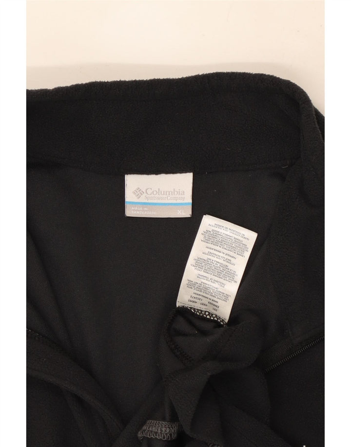Columbia Herren-Fleecepullover mit Reißverschluss, XL, graues Polyester