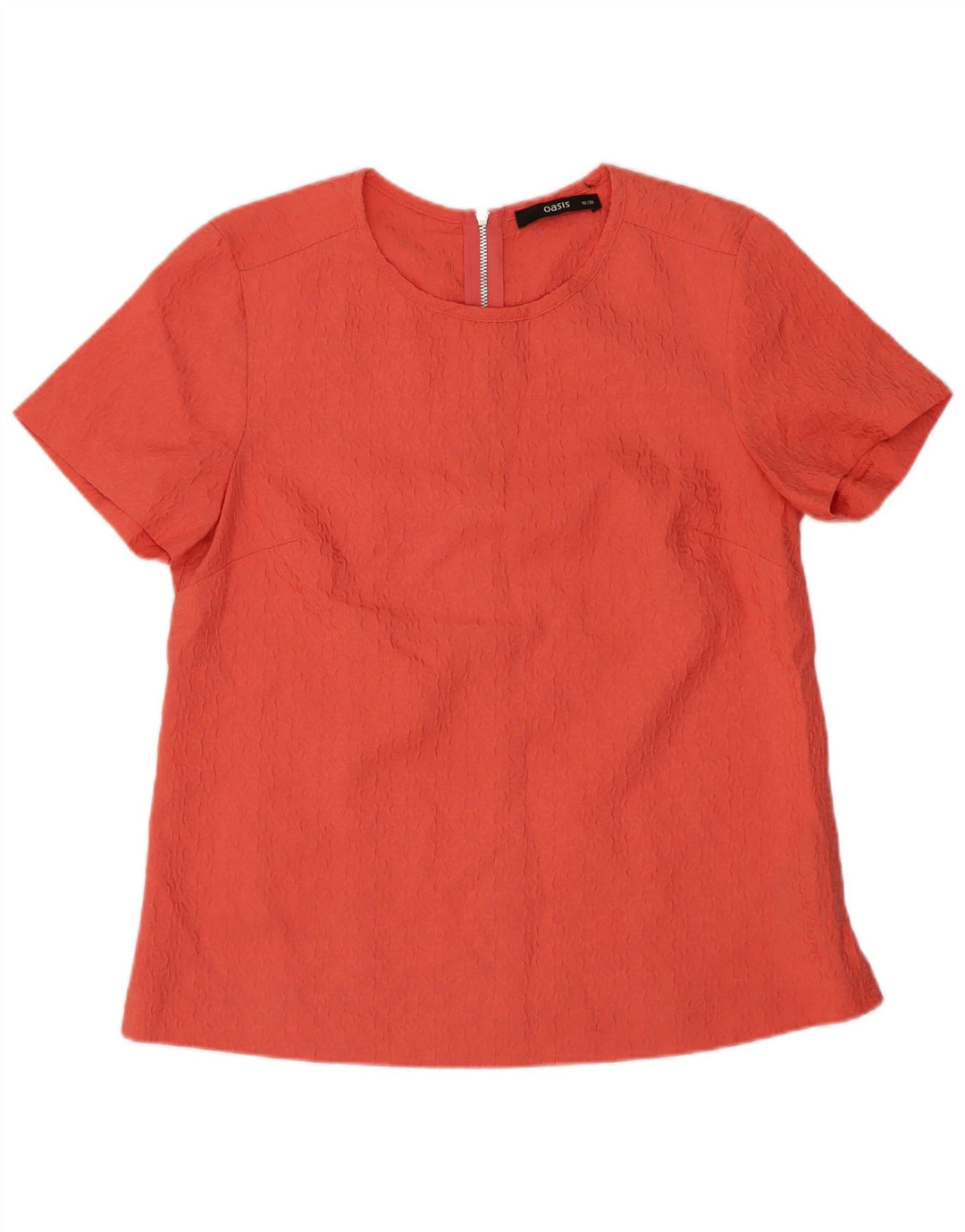 Oasis Kurzarm-Blusenoberteil für Damen, UK 10, Größe S, rosa, geblümt, Polyester