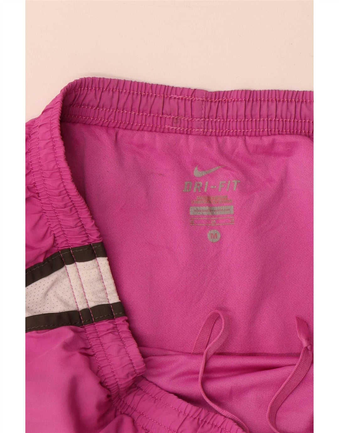Nike Damen Dri Fit Sport Shorts UK 14 Mittelrosa Colourblock Polyester
