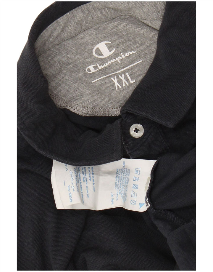 Champion Herren Poloshirt 2XL Marineblau Baumwolle