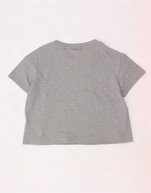 Champion T-Shirt mit Grafik für Mädchen, 7–8 Jahre, Größe S, Grau, Colourblock-Baumwolle