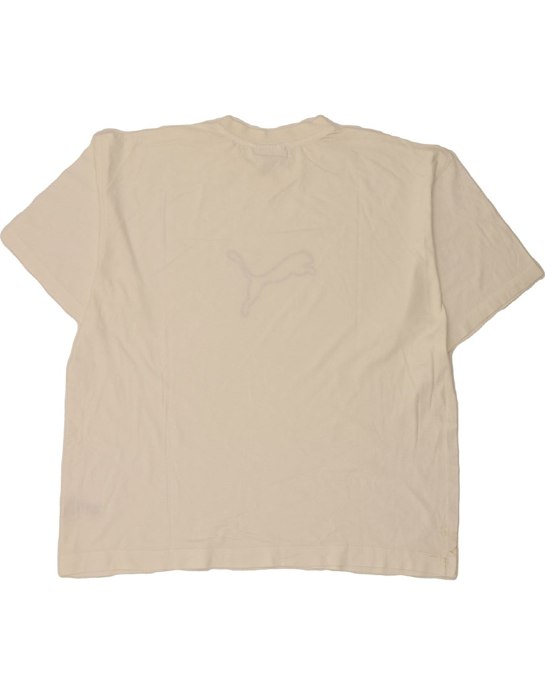 PUMA Mens Graphic T-Shirt Top 2XL White Cotton Vintage Puma and Second-Hand Puma from Messina Hembry 