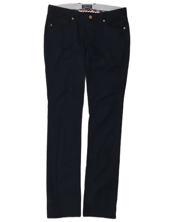 Ralph Lauren Damen Slim Freizeithose W28 L34 Marineblau Baumwolle