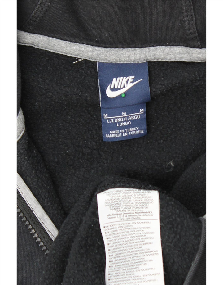 NIKE Herren-Kapuzenpullover mit Reißverschluss, mittelschwarz, Baumwolle