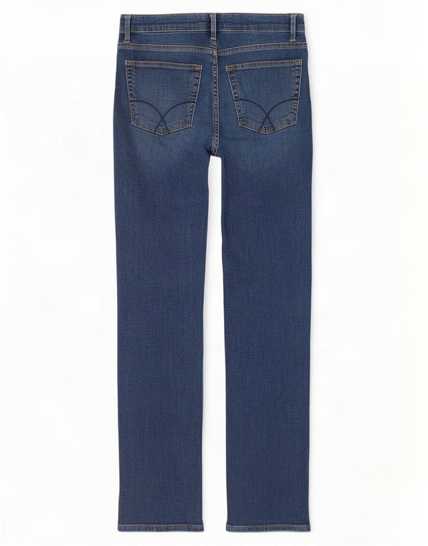 Crew Clothing Damen Straight Jeans UK 10 Small W30 L30 Blaue Baumwolle