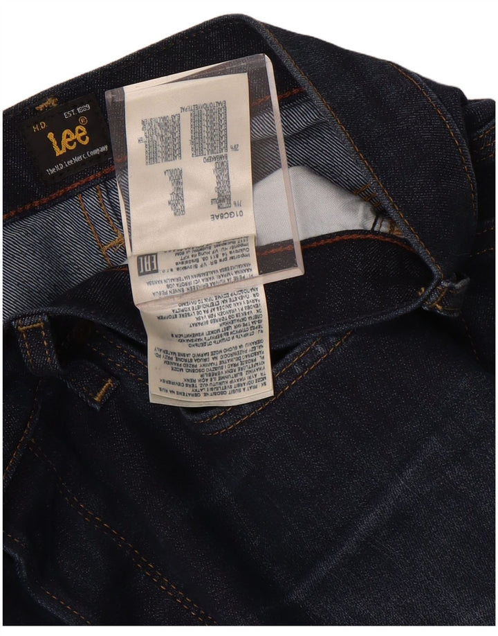 Lee Herren Daren Slim Jeans W33 L36 Marineblau Baumwolle
