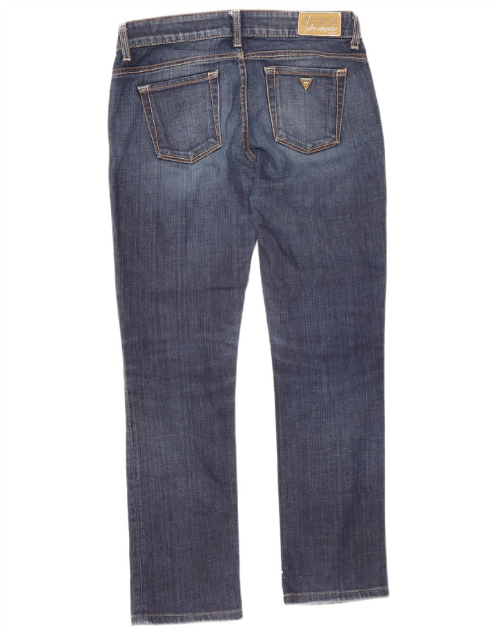 Guess Damen Slim Jeans W28 L28 Marineblaue Baumwolle