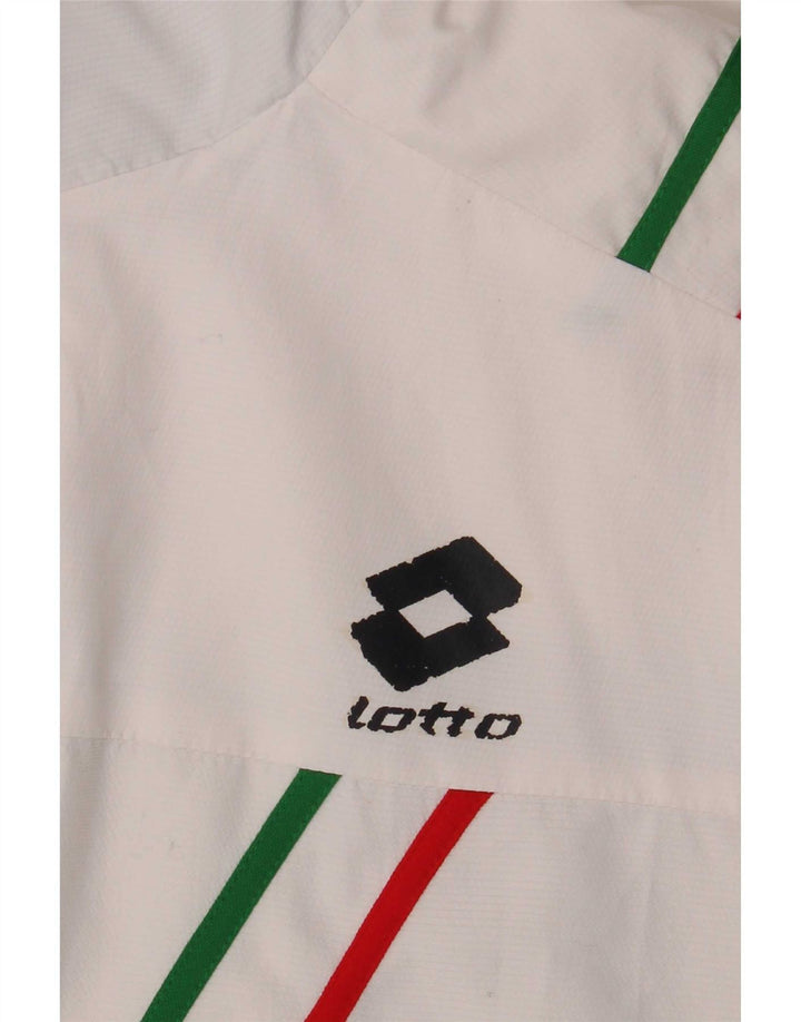 Lotto Herren-Trainingsanzugoberteil mit Grafik, XL, Weiß, Farbblock