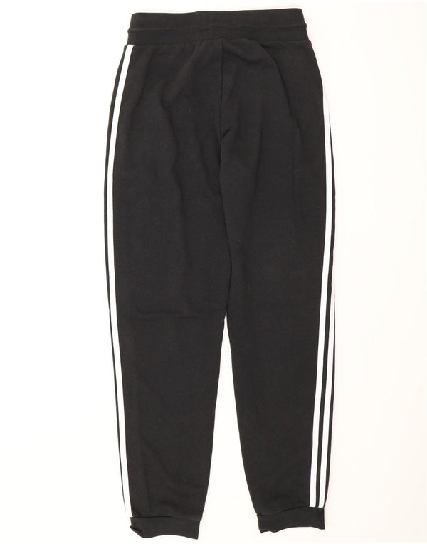 ADIDAS Damen Trainingshose Jogger UK 10 Small Schwarz Baumwolle