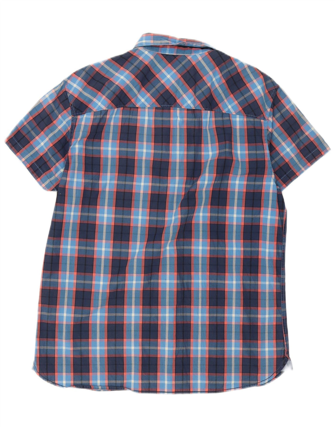 Jack & Jones Herren Kurzarmhemd XL Marineblau kariert