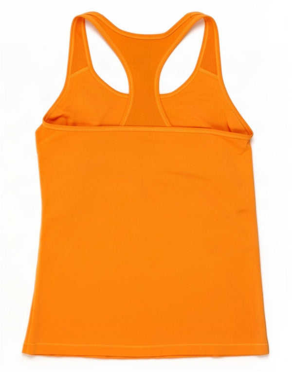 Nike Damen Dri Fit Graphic Vest Top UK 14 Large Gelb