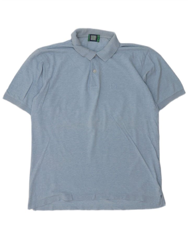 Sergio Tacchini Herren Poloshirt IT 54 XL Blau Baumwolle