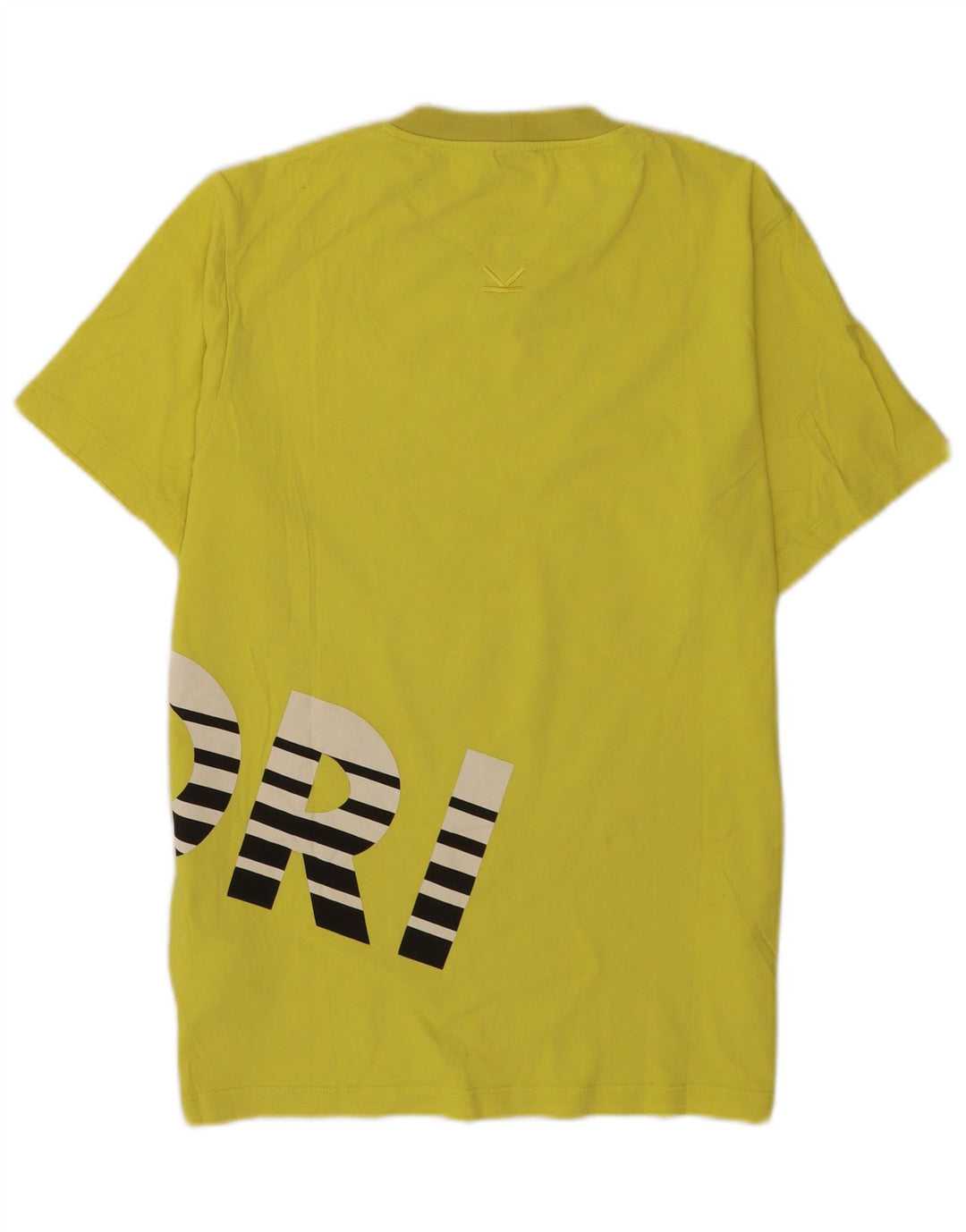 Kenzo Herren Grafik-T-Shirt-Oberteil aus mittelgelber Baumwolle
