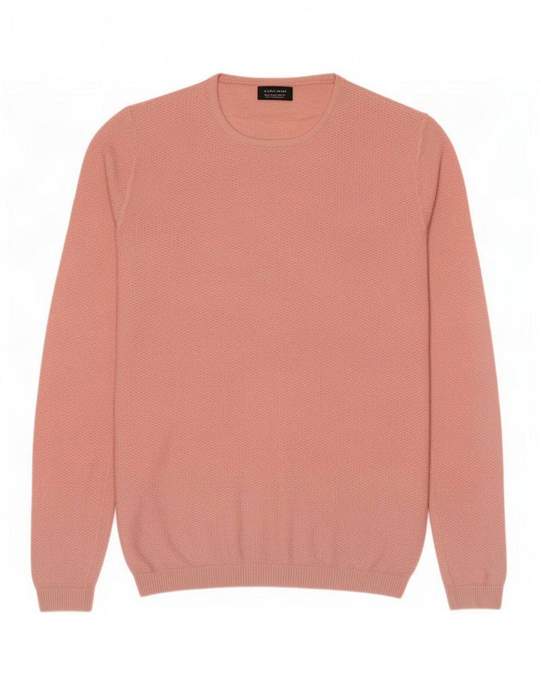 Zara Herren-Pullover mit Rundhalsausschnitt, Größe L, Rosa