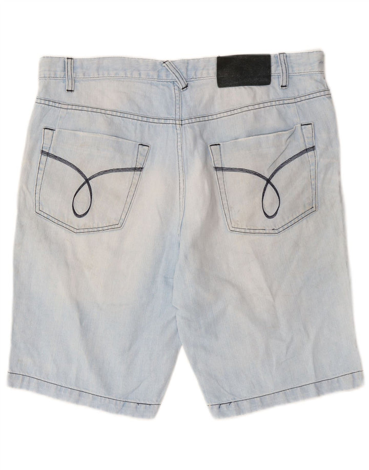 Calvin Klein Herren Distressed Denim Shorts W36 Large Blau