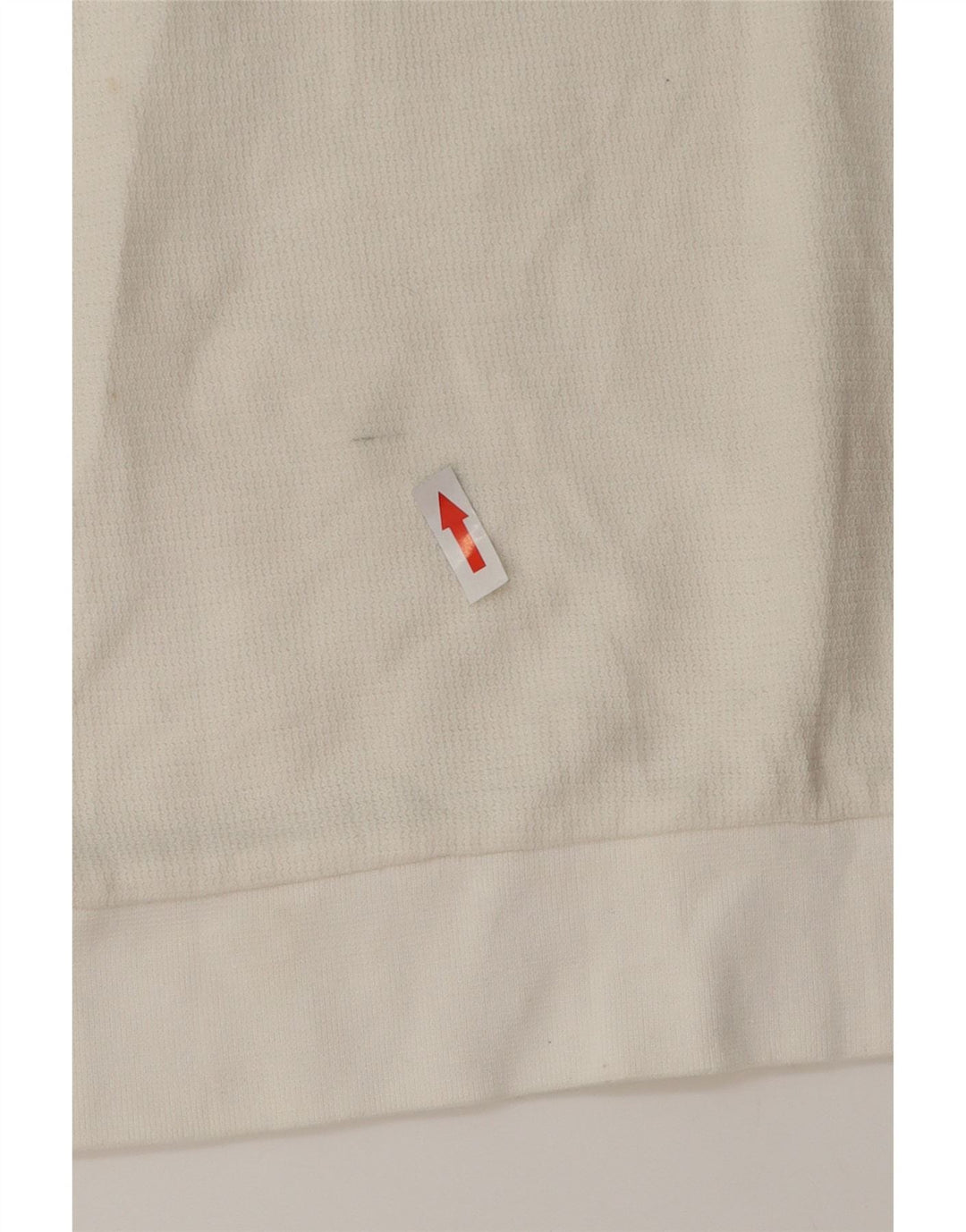 Zara Herren-Poloshirt, klein, weiße Colourblock-Baumwolle