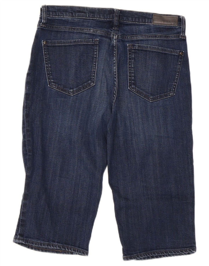 Dkny Damen Bermuda Denim Shorts US 6 Medium W30 Blaue Baumwolle