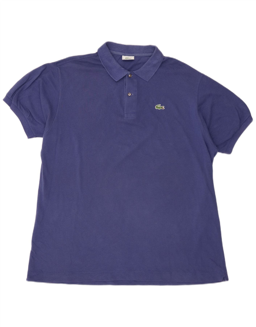 Lacoste Herren Poloshirt Größe 7 2XL Blaue Baumwolle