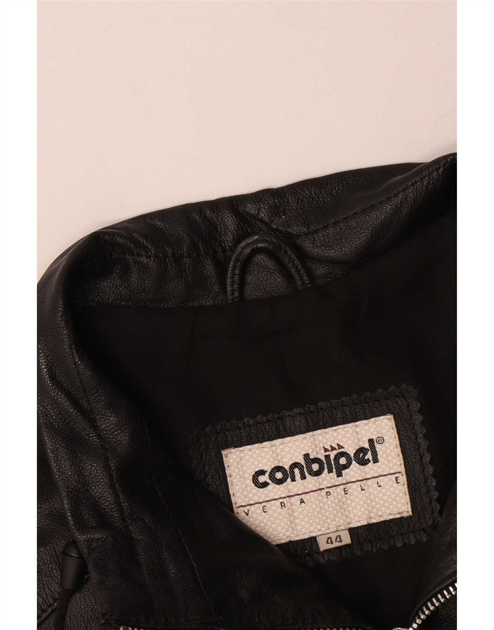 Conbipel Damen Lederweste IT 44 Medium Schwarz