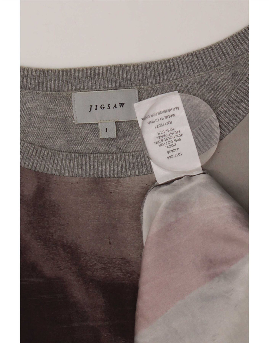Jigsaw Damen-Pullover mit U-Boot-Ausschnitt, Gr. 42, Größe L, mehrfarbig
