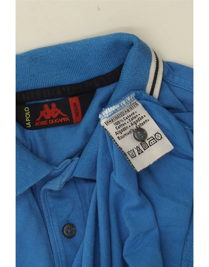 Kappa Herren-Poloshirt aus mittelblauer Baumwolle