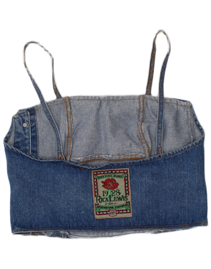 Rica Lewis Damen Denim Crop Top IT 44 Mittelblau