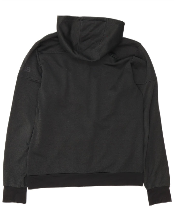Adidas Herren Zip Hoodie Pullover Medium Schwarz Polyester