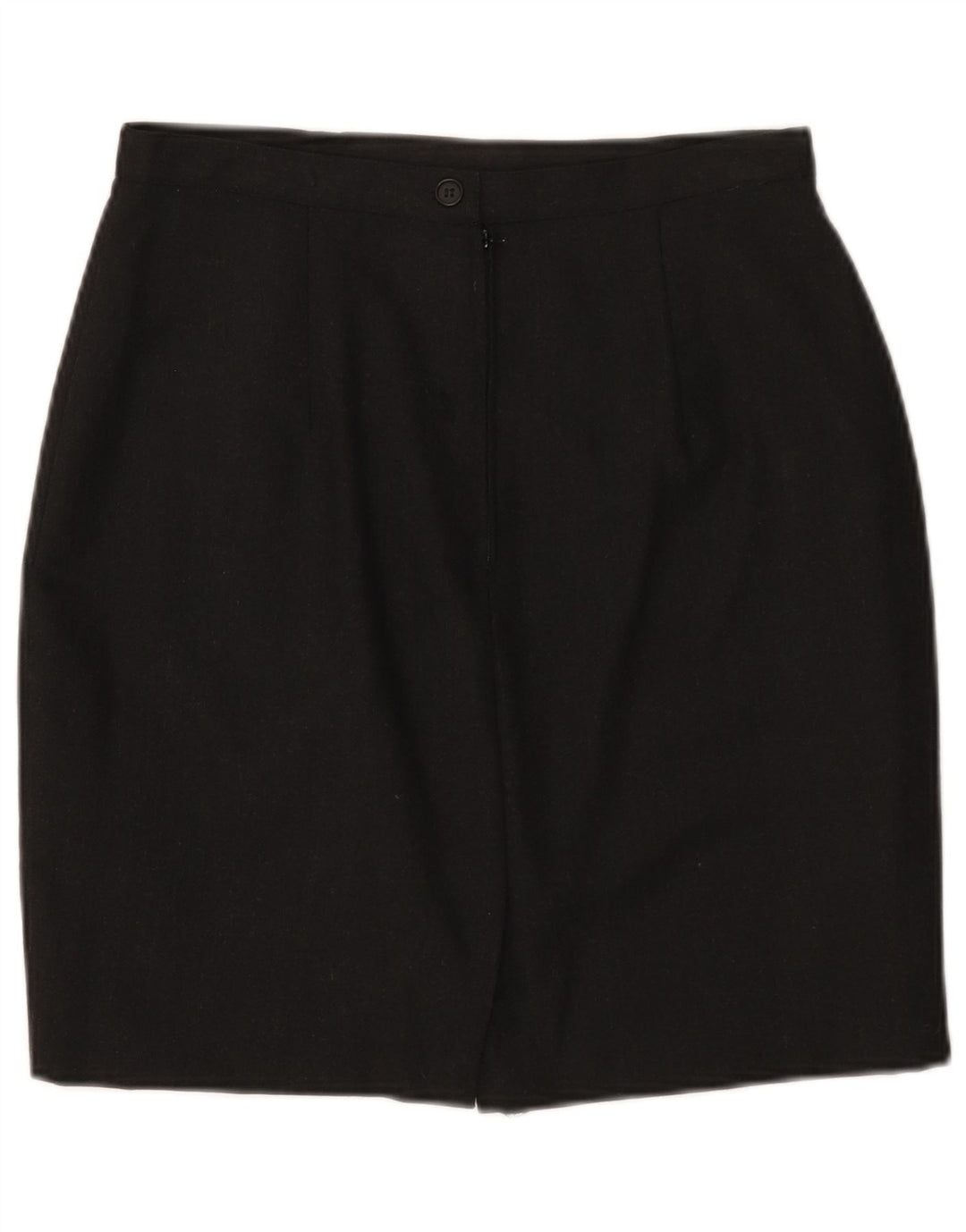 Sisley Damen Mini-Bleistiftrock W30 mittelgraue Wolle