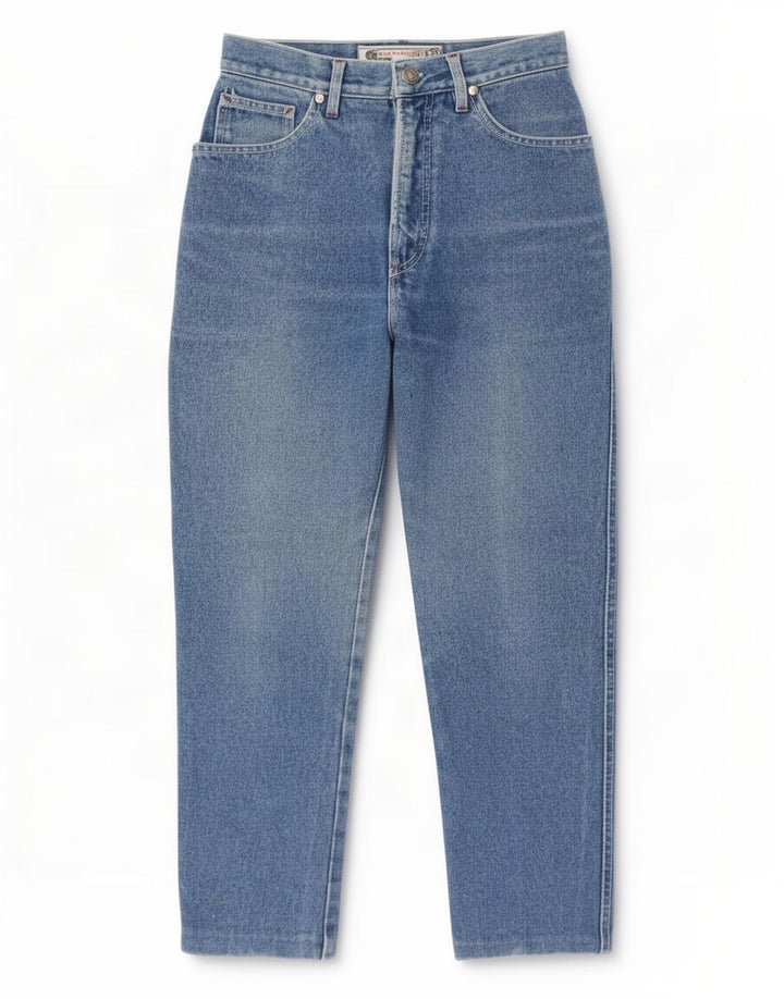 Krizia Damen Tapered Jeans W28 L25 Blau