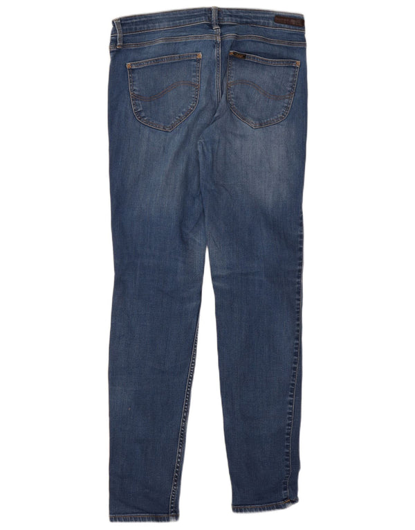 Lee Damen Scarlett Skinny Jeans W31 L29 Blaue Baumwolle