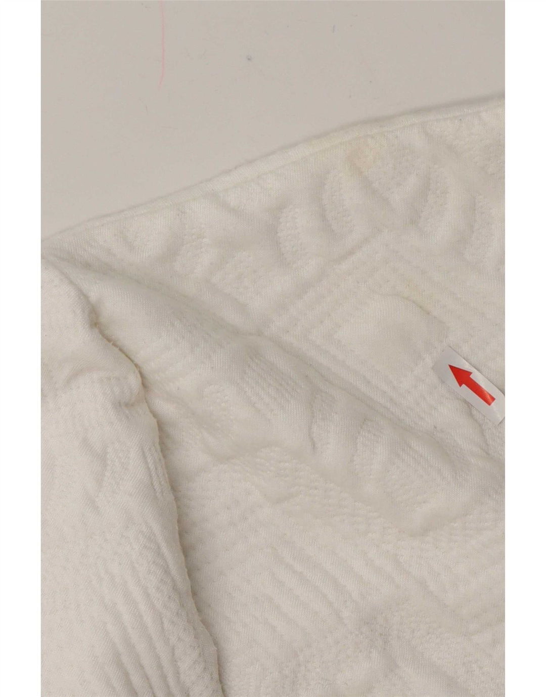 Zara Damen-Sweatshirt mit entspannter Passform, UK 12, Mittelweiß, geometrisch