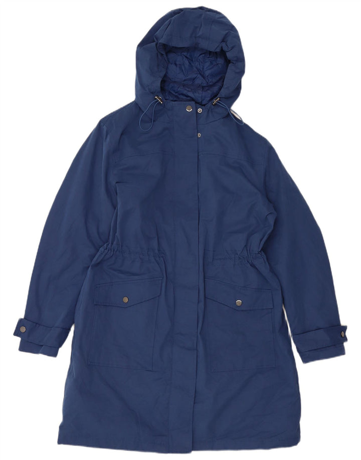 Hobbs Damen-Windbreaker-Mantel mit Kapuze, reguläre Passform, UK 12, Mittelblau