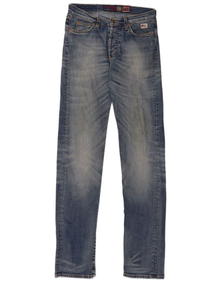 Roy Rogers Damen Straight Jeans W29 L33 Blaue Baumwolle