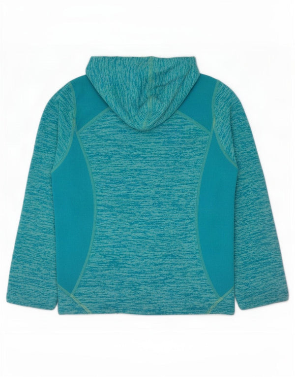 The North Face Fleecejacke für Mädchen, 10–11 Jahre, Mitteltürkis meliert