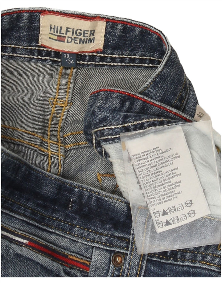 Tommy Hilfiger Herren Slim Jeans W30 L34 Blaue Baumwolle