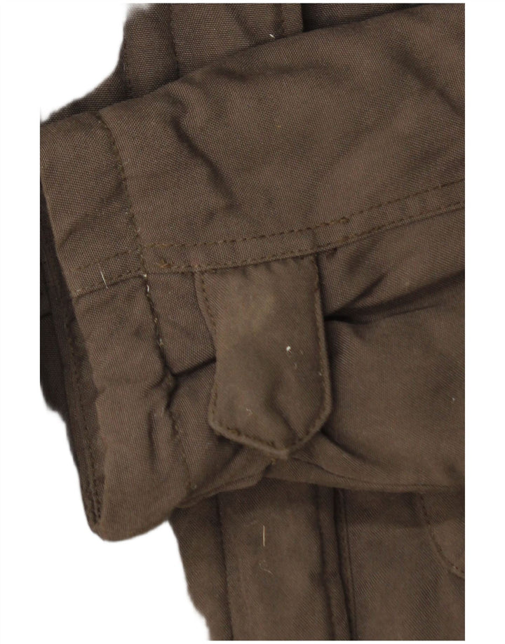 Woolrich Damen Militär-Daunenweste UK 12 Mittelbraun
