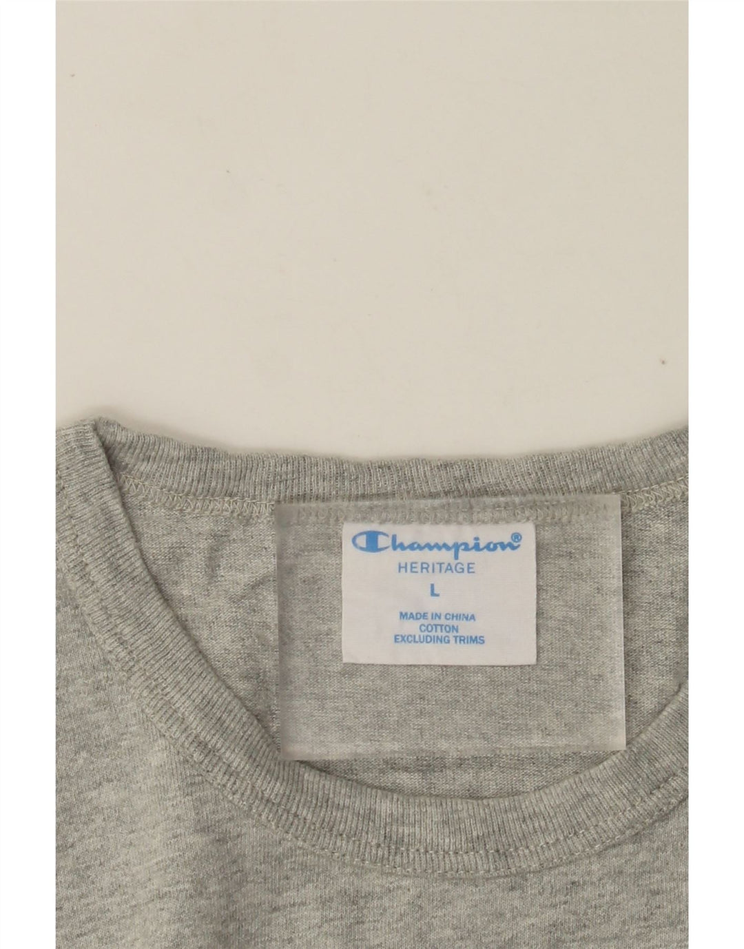 CHAMPION Heritage T-Shirt-Oberteil für Herren, groß, grau gesprenkelte Baumwolle