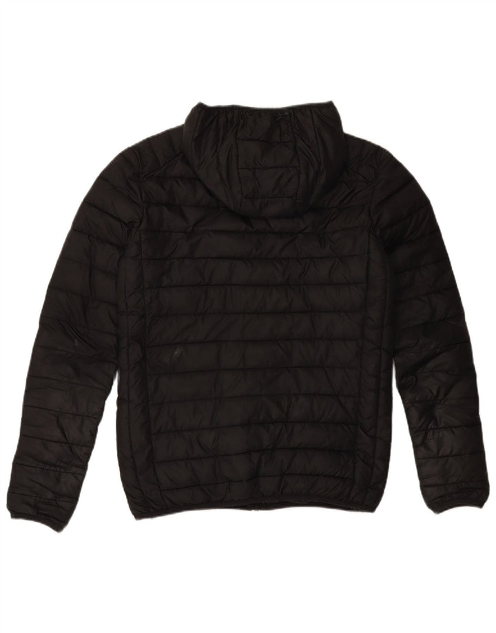 ELLESSE Wattierte Herrenjacke mit Kapuze, UK 34, XS, Schwarz, Polyester