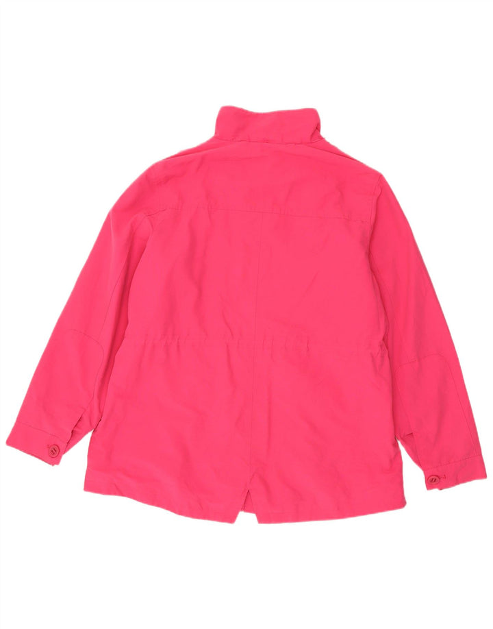 Marks & Spencer Damen Übergroße Utility-Jacke UK 18 XL Rosa Baumwolle
