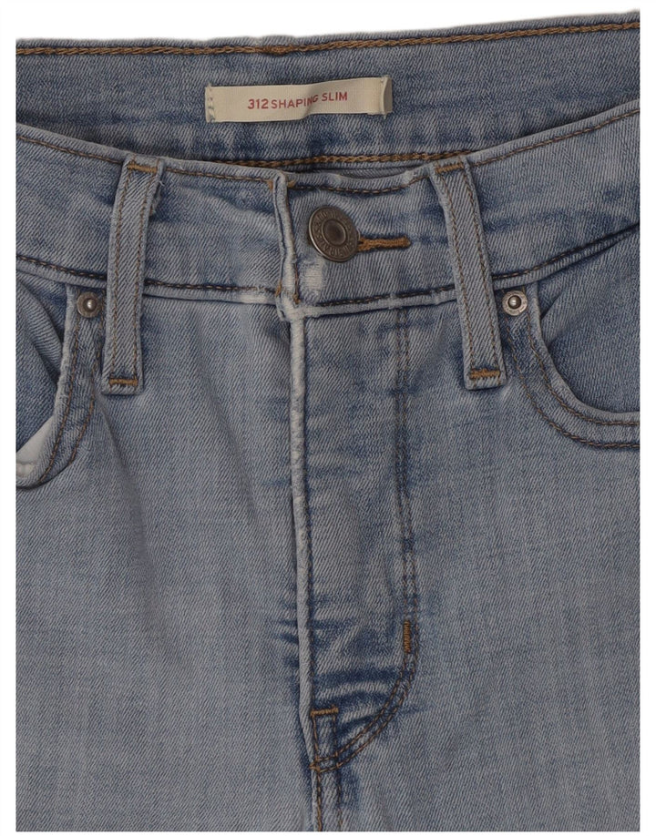 Levi's Damen 312 Shaping Slim Jeans W27 L30 Blaue Baumwolle