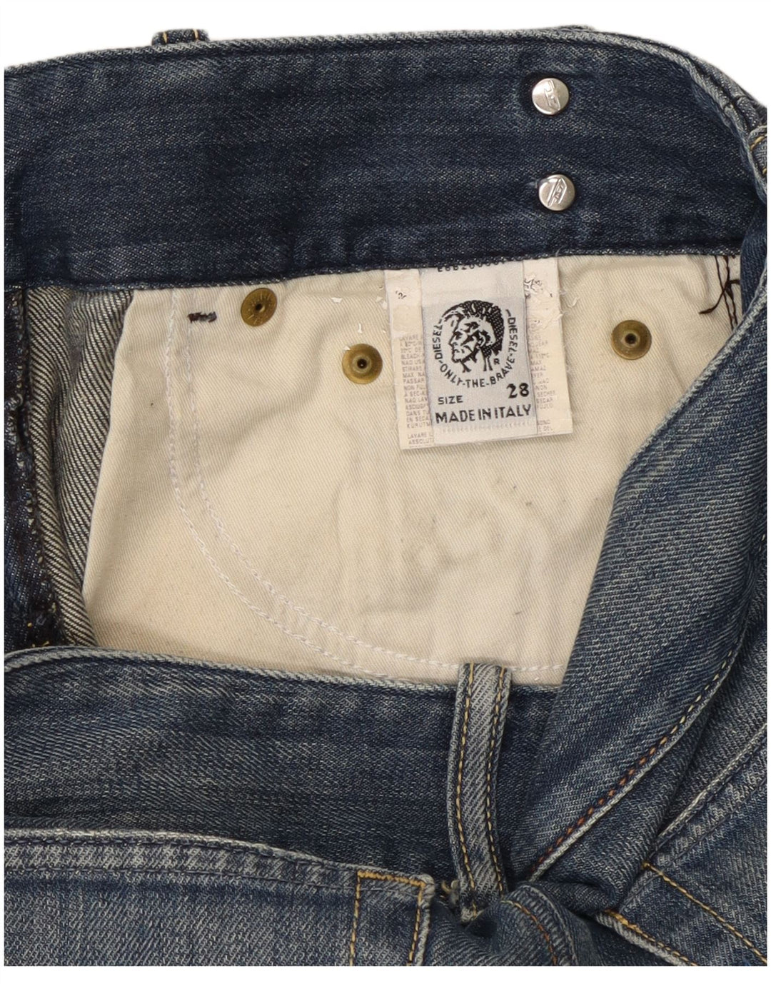 Diesel Damen Bootcut Jeans W28 L31 Blaue Baumwolle
