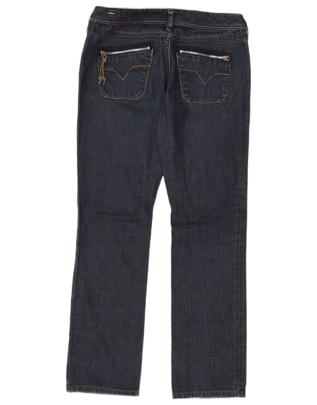Diesel Damen Lowky Straight Jeans W29 L30 Marineblaue Baumwolle