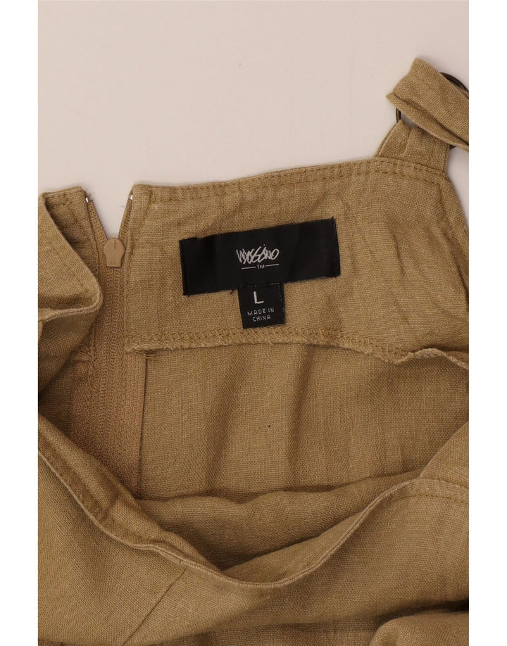MOSSIMO Damen Ärmelloser Overall UK 16 Large Beige