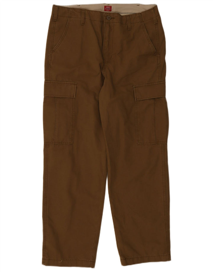 Levi's Herren Straight Cargo Hose W36 L30 Braune Baumwolle