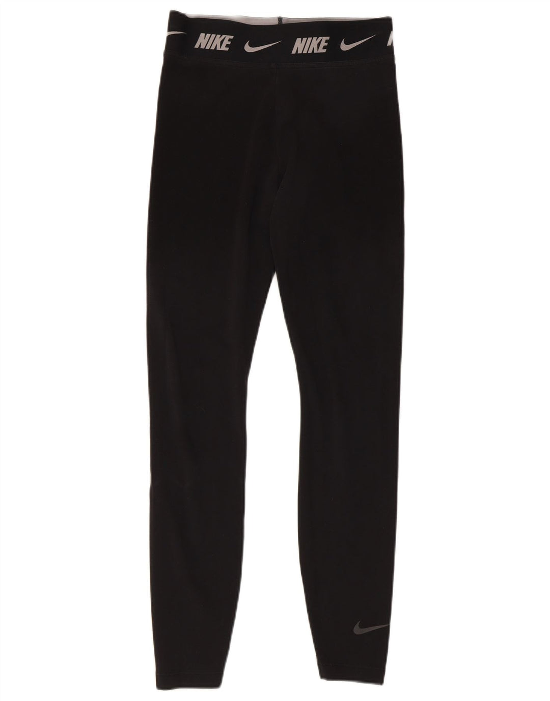 Nike Damen Tight Fit Leggings UK 8 Small Schwarz Baumwolle