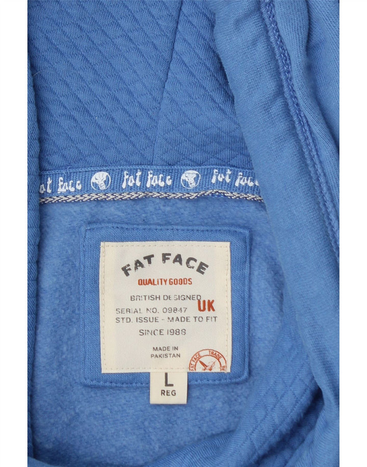 FAT FACE Herren-Kapuzenpullover, groß, aus blauer Baumwolle